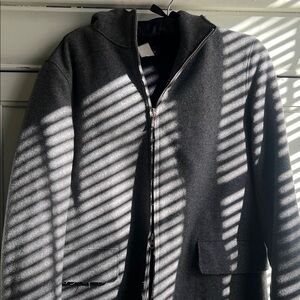 J. Crew Charcoal Zip-Up Sweater